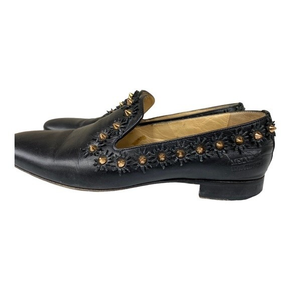Melvin & Hamilton Claire 1 Black Studded Loafers size 37 - Picture 2 of 13